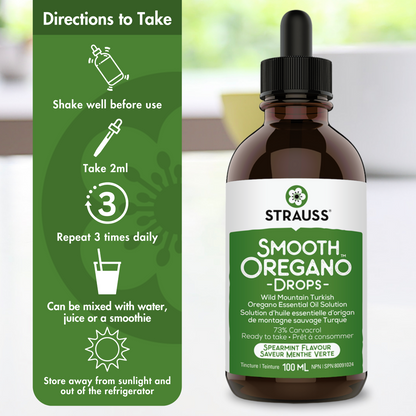 Smooth Oregano™ Drops - Solution d'huile essentielle d'origan