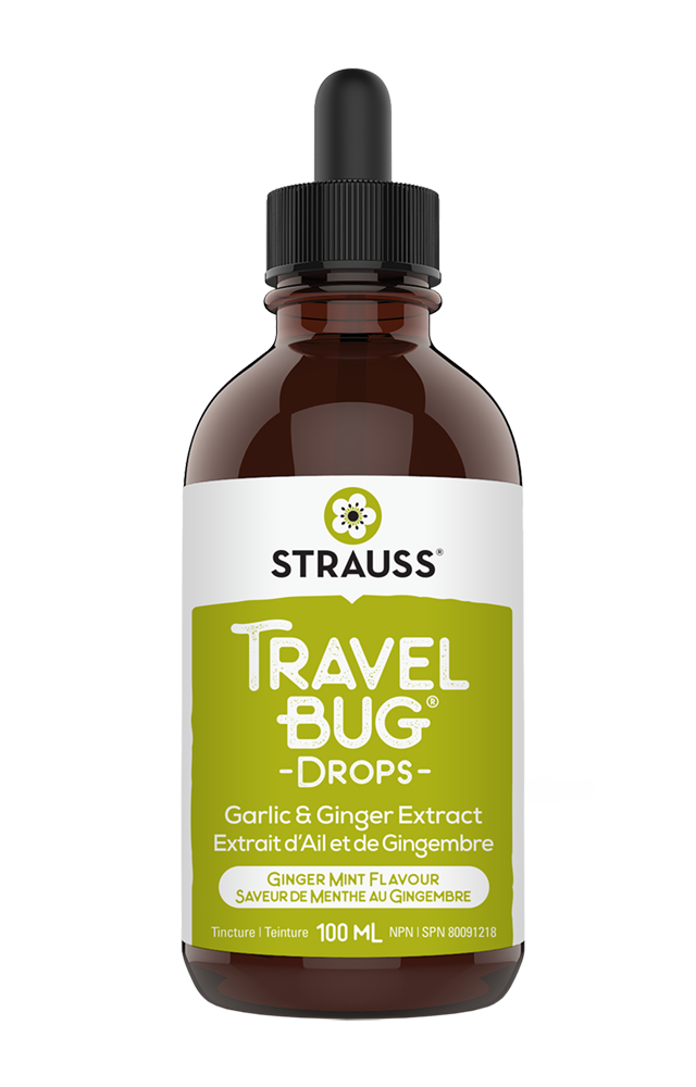 Gouttes Travel Bug® – Extrait d’ail et de gingembre