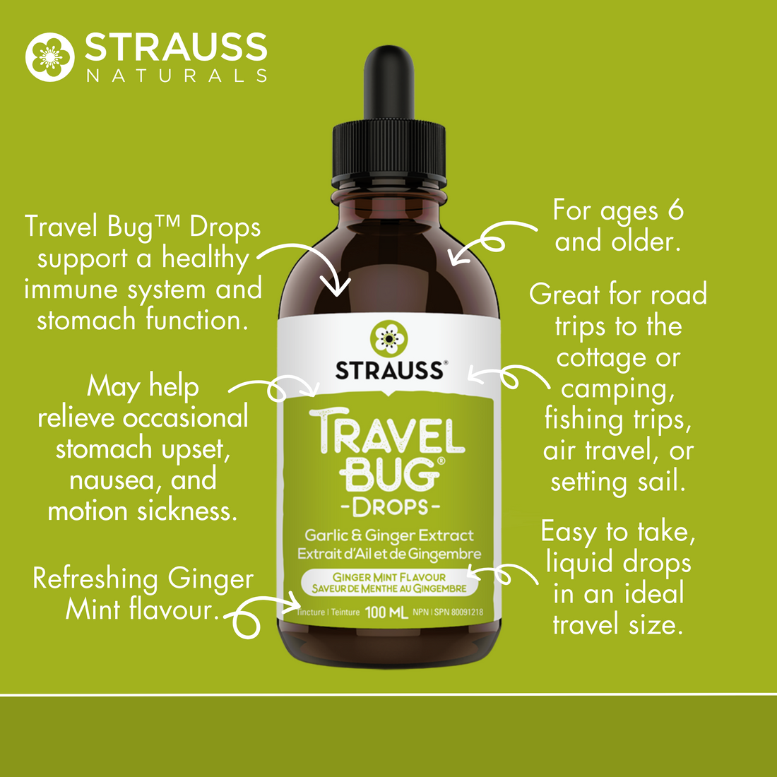 Travel Bug® Drops – Garlic and Ginger Extract