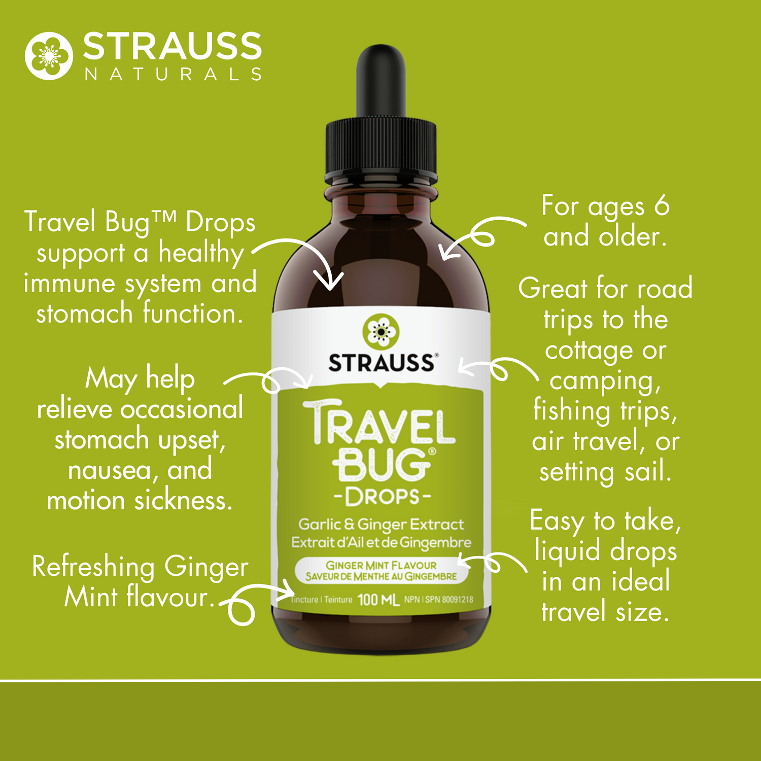 Travel Bug® Drops – Garlic and Ginger Extract