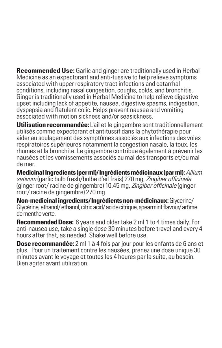 Travel Bug® Drops – Garlic and Ginger Extract